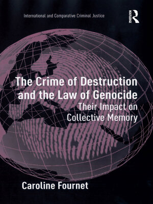 cover image of The Crime of Destruction and the Law of Genocide